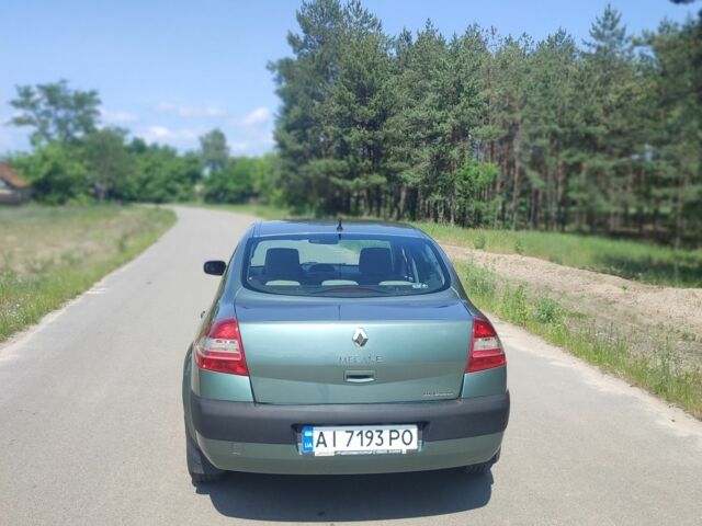 Зеленый Рено Меган, объемом двигателя 1.6 л и пробегом 205 тыс. км за 4100 $, фото 1 на Automoto.ua