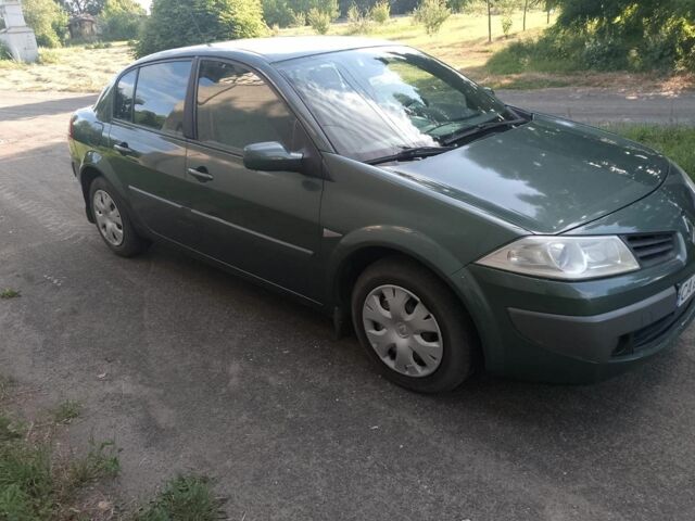 Зеленый Рено Меган, объемом двигателя 1.6 л и пробегом 221 тыс. км за 3900 $, фото 1 на Automoto.ua