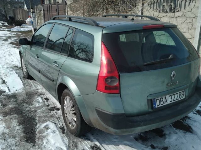 Зеленый Рено Меган, объемом двигателя 1.9 л и пробегом 280 тыс. км за 3032 $, фото 1 на Automoto.ua