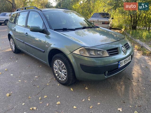 Зеленый Рено Меган, объемом двигателя 1.6 л и пробегом 220 тыс. км за 4300 $, фото 1 на Automoto.ua