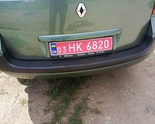 Зелений Рено Меган, об'ємом двигуна 1.6 л та пробігом 147 тис. км за 5800 $, фото 1 на Automoto.ua