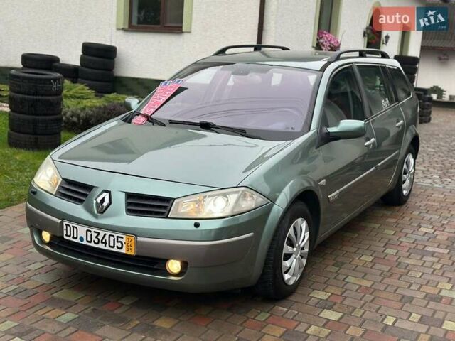 Зеленый Рено Меган, объемом двигателя 2 л и пробегом 200 тыс. км за 4450 $, фото 1 на Automoto.ua