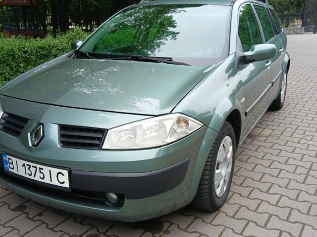 Зелений Рено Меган, об'ємом двигуна 1.6 л та пробігом 236 тис. км за 5250 $, фото 1 на Automoto.ua