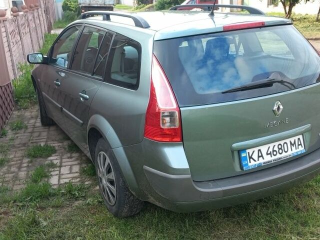 Зеленый Рено Меган, объемом двигателя 1.6 л и пробегом 216 тыс. км за 5150 $, фото 3 на Automoto.ua