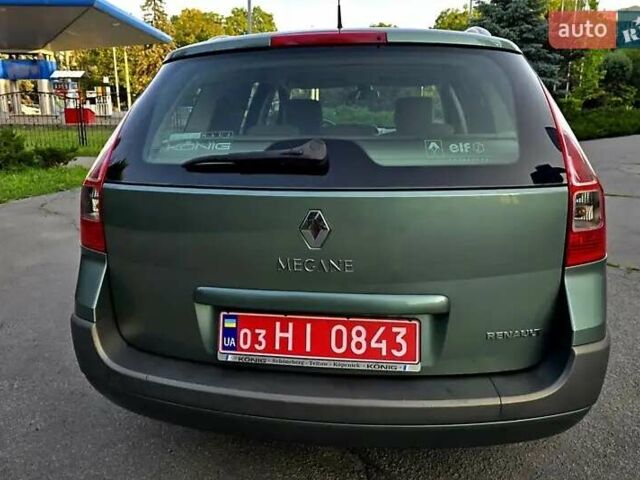 Зелений Рено Меган, об'ємом двигуна 1.6 л та пробігом 85 тис. км за 6850 $, фото 12 на Automoto.ua