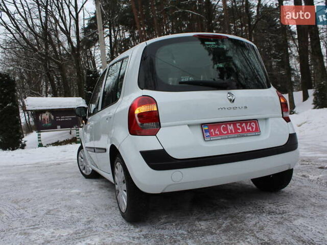 Белый Рено Модус, объемом двигателя 1.2 л и пробегом 127 тыс. км за 4990 $, фото 23 на Automoto.ua