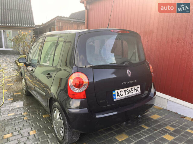 Черный Рено Модус, объемом двигателя 1.6 л и пробегом 242 тыс. км за 4500 $, фото 5 на Automoto.ua