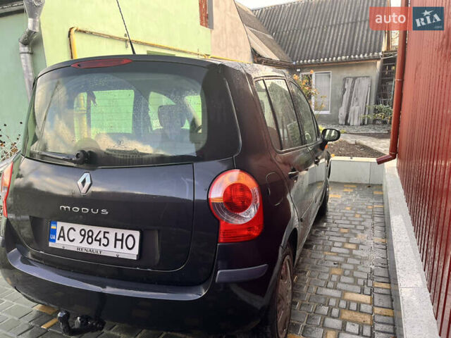 Черный Рено Модус, объемом двигателя 1.6 л и пробегом 242 тыс. км за 4500 $, фото 4 на Automoto.ua