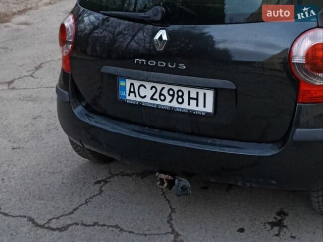Чорний Рено Модус, об'ємом двигуна 1.2 л та пробігом 188 тис. км за 4300 $, фото 6 на Automoto.ua