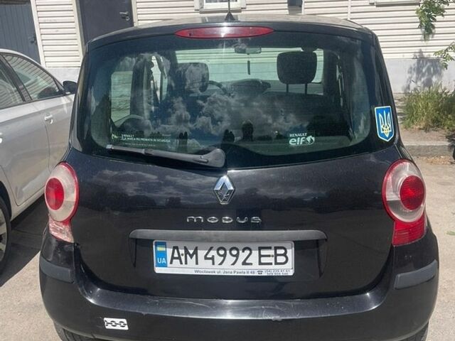 Чорний Рено Модус, об'ємом двигуна 1.2 л та пробігом 141 тис. км за 3300 $, фото 3 на Automoto.ua