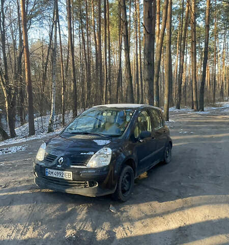 Черный Рено Модус, объемом двигателя 1.2 л и пробегом 141 тыс. км за 4000 $, фото 1 на Automoto.ua