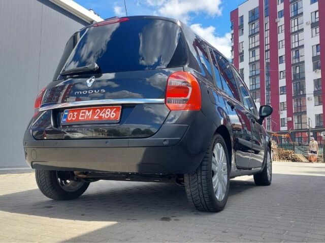 Чорний Рено Модус, об'ємом двигуна 1.6 л та пробігом 212 тис. км за 5750 $, фото 7 на Automoto.ua