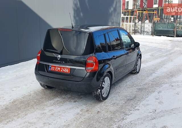 Чорний Рено Модус, об'ємом двигуна 1.6 л та пробігом 212 тис. км за 6250 $, фото 4 на Automoto.ua