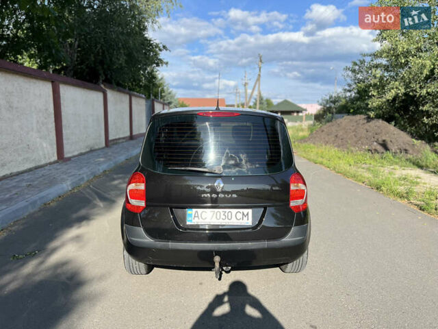 Черный Рено Модус, объемом двигателя 1.46 л и пробегом 239 тыс. км за 4999 $, фото 6 на Automoto.ua