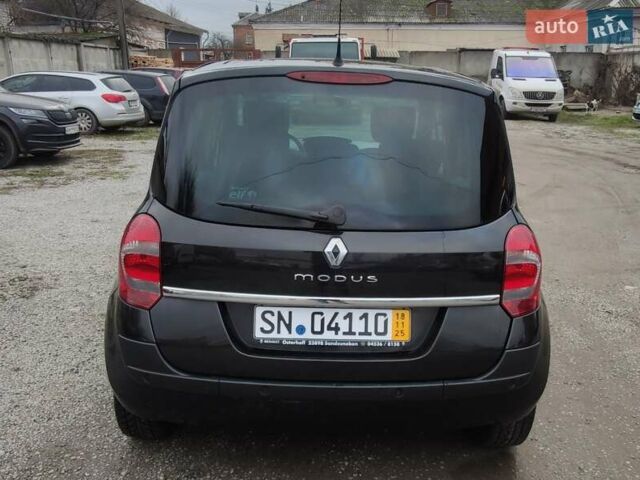 Чорний Рено Модус, об'ємом двигуна 1.6 л та пробігом 183 тис. км за 6999 $, фото 14 на Automoto.ua