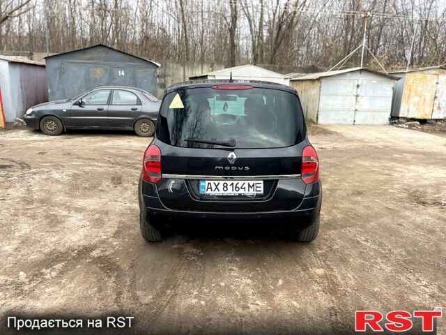 Черный Рено Модус, объемом двигателя 1.6 л и пробегом 167 тыс. км за 5350 $, фото 7 на Automoto.ua