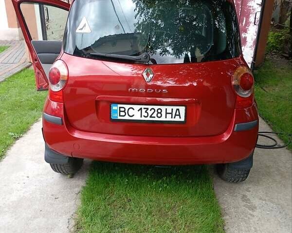 Червоний Рено Модус, об'ємом двигуна 1.6 л та пробігом 172 тис. км за 5200 $, фото 8 на Automoto.ua