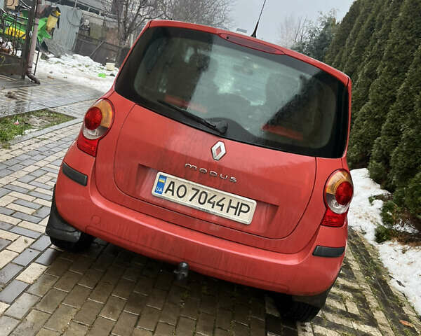Червоний Рено Модус, об'ємом двигуна 1.46 л та пробігом 271 тис. км за 4500 $, фото 5 на Automoto.ua