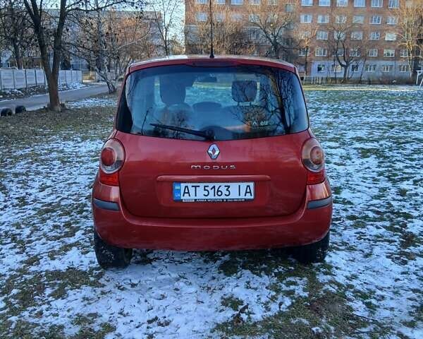 Червоний Рено Модус, об'ємом двигуна 1.6 л та пробігом 226 тис. км за 5000 $, фото 3 на Automoto.ua