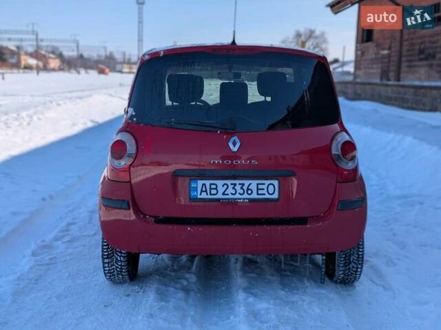 Червоний Рено Модус, об'ємом двигуна 1.1 л та пробігом 191 тис. км за 3999 $, фото 35 на Automoto.ua
