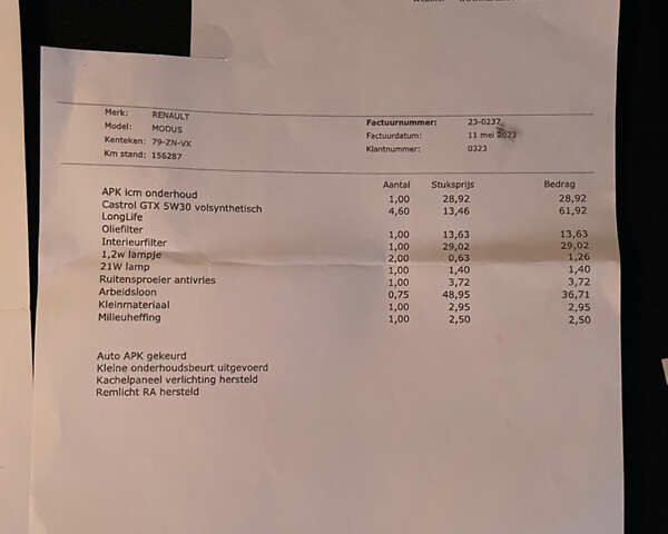 Красный Рено Модус, объемом двигателя 1.6 л и пробегом 173 тыс. км за 5850 $, фото 61 на Automoto.ua