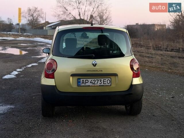 Жовтий Рено Модус, об'ємом двигуна 1.1 л та пробігом 216 тис. км за 4400 $, фото 15 на Automoto.ua