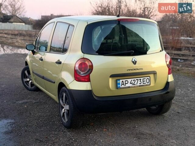 Жовтий Рено Модус, об'ємом двигуна 1.15 л та пробігом 216 тис. км за 4999 $, фото 5 на Automoto.ua