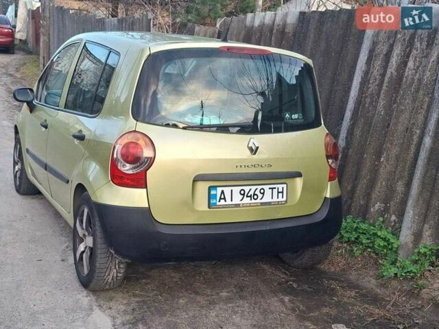 Желтый Рено Модус, объемом двигателя 1.15 л и пробегом 217 тыс. км за 4000 $, фото 3 на Automoto.ua
