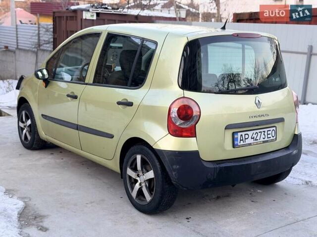 Желтый Рено Модус, объемом двигателя 1.1 л и пробегом 216 тыс. км за 4500 $, фото 3 на Automoto.ua
