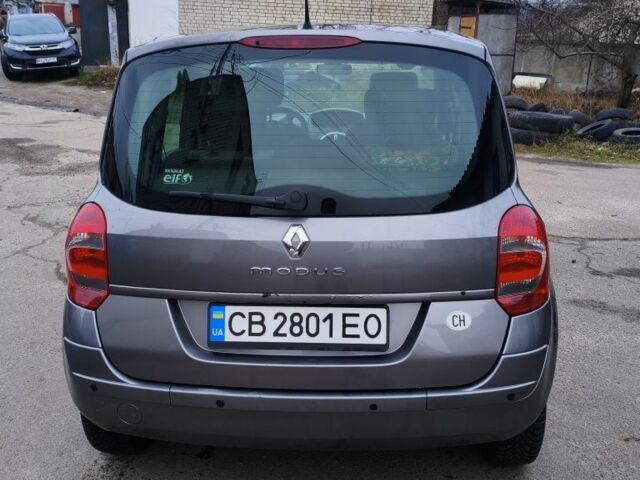 Серый Рено Модус, объемом двигателя 1.6 л и пробегом 189 тыс. км за 6500 $, фото 3 на Automoto.ua
