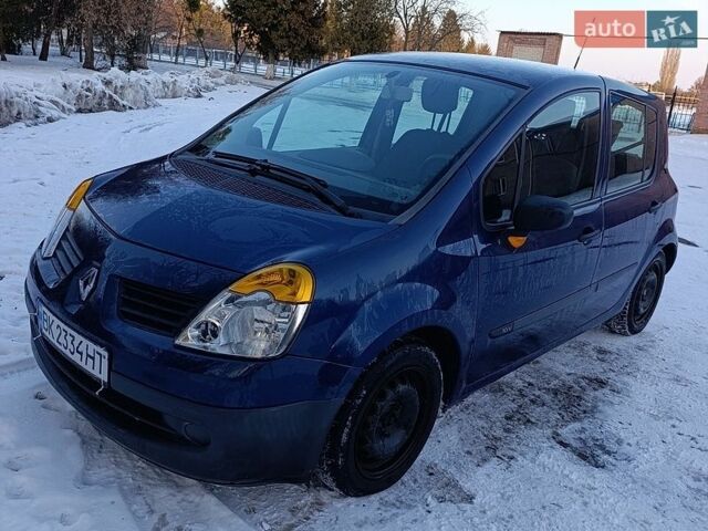 Синий Рено Модус, объемом двигателя 1.1 л и пробегом 196 тыс. км за 3900 $, фото 5 на Automoto.ua