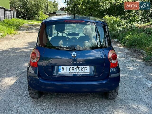 Синий Рено Модус, объемом двигателя 1.6 л и пробегом 270 тыс. км за 3200 $, фото 13 на Automoto.ua