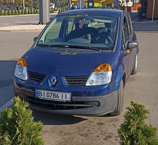 Синий Рено Модус, объемом двигателя 1.1 л и пробегом 205 тыс. км за 3800 $, фото 1 на Automoto.ua