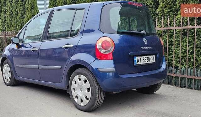 Синий Рено Модус, объемом двигателя 1.46 л и пробегом 230 тыс. км за 4200 $, фото 6 на Automoto.ua