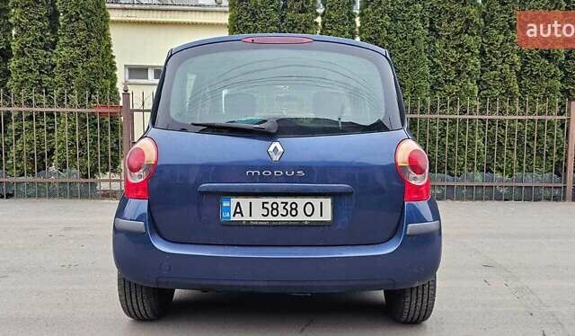 Синий Рено Модус, объемом двигателя 1.46 л и пробегом 230 тыс. км за 4200 $, фото 4 на Automoto.ua