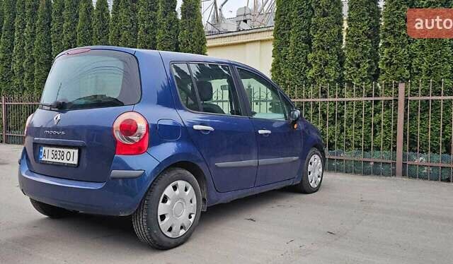 Синий Рено Модус, объемом двигателя 1.46 л и пробегом 230 тыс. км за 4200 $, фото 3 на Automoto.ua
