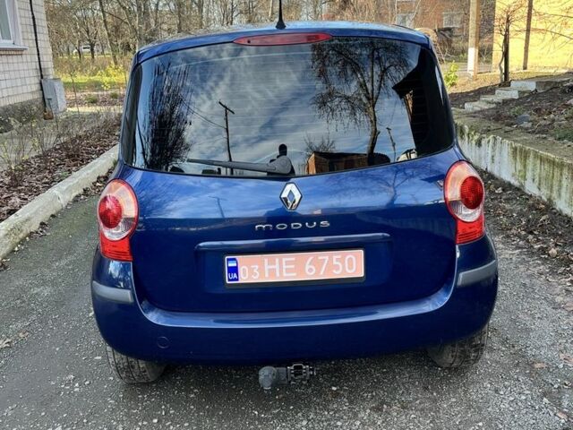 Синій Рено Модус, об'ємом двигуна 1.4 л та пробігом 198 тис. км за 4699 $, фото 1 на Automoto.ua