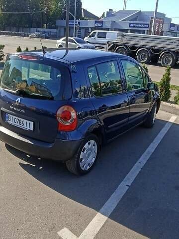 Синий Рено Модус, объемом двигателя 1.1 л и пробегом 205 тыс. км за 3700 $, фото 1 на Automoto.ua