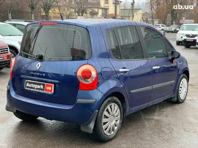 Синий Рено Модус, объемом двигателя 16 л и пробегом 182 тыс. км за 5290 $, фото 4 на Automoto.ua