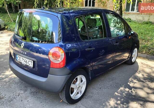 Синий Рено Модус, объемом двигателя 1.1 л и пробегом 223 тыс. км за 4150 $, фото 4 на Automoto.ua