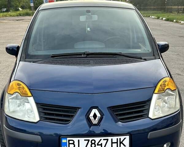 Синий Рено Модус, объемом двигателя 1.6 л и пробегом 218 тыс. км за 4500 $, фото 5 на Automoto.ua