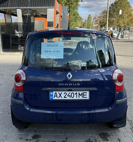 Синий Рено Модус, объемом двигателя 1.2 л и пробегом 234 тыс. км за 3500 $, фото 4 на Automoto.ua