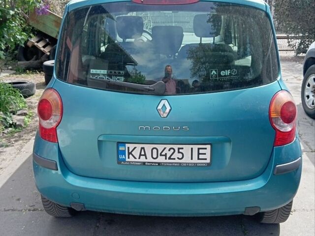 Синий Рено Модус, объемом двигателя 1.5 л и пробегом 205 тыс. км за 3800 $, фото 2 на Automoto.ua