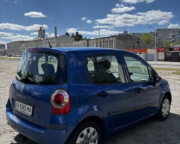 Синий Рено Модус, объемом двигателя 1.3 л и пробегом 202 тыс. км за 4000 $, фото 2 на Automoto.ua