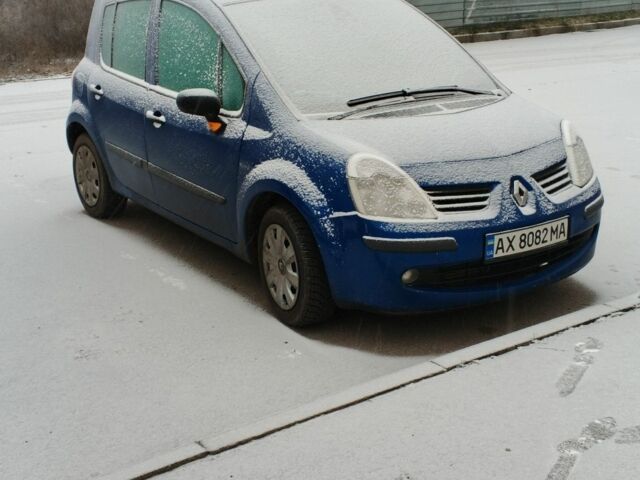 Синий Рено Модус, объемом двигателя 1.1 л и пробегом 200 тыс. км за 4200 $, фото 1 на Automoto.ua