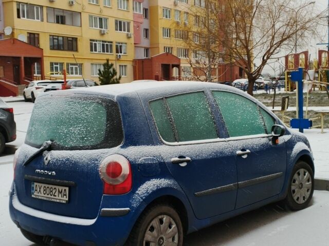 Синий Рено Модус, объемом двигателя 1.1 л и пробегом 200 тыс. км за 4200 $, фото 2 на Automoto.ua