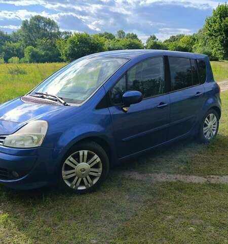 Синий Рено Модус, объемом двигателя 1.6 л и пробегом 212 тыс. км за 5900 $, фото 1 на Automoto.ua