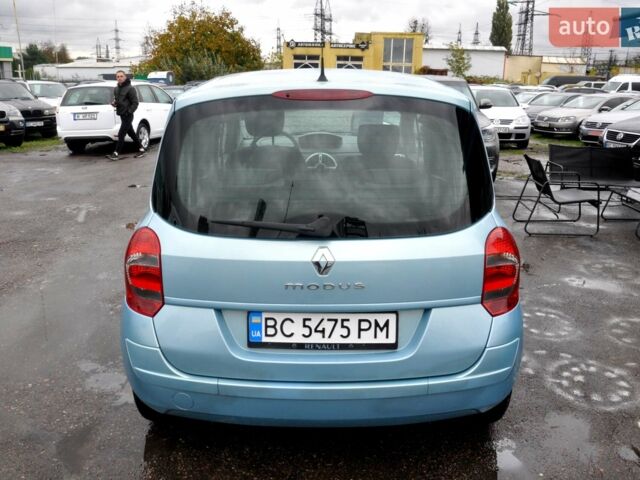 Синий Рено Модус, объемом двигателя 1.15 л и пробегом 240 тыс. км за 3999 $, фото 6 на Automoto.ua