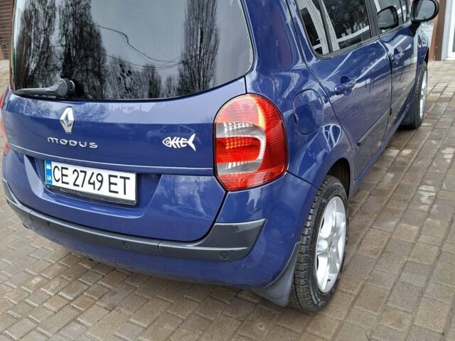 Синий Рено Модус, объемом двигателя 1.6 л и пробегом 223 тыс. км за 5500 $, фото 10 на Automoto.ua
