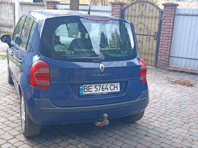 Синій Рено Модус, об'ємом двигуна 1.2 л та пробігом 145 тис. км за 5600 $, фото 5 на Automoto.ua